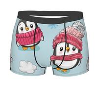 Boxer Shorts Penguins Men'S Underwear Comfortable Boxerjock Novelty Boxers For Hiking Everyday Wear Sports L
