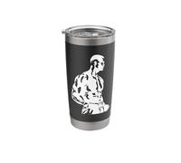 Boxer Sketch Boxing Instructor Self-Defense Stainless Steel Insulated Tumbler