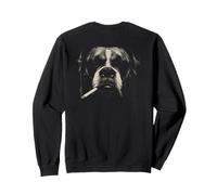 Boxer Smoking A Cigarette Grunge Vintage Meme 90s On Back Sweatshirt