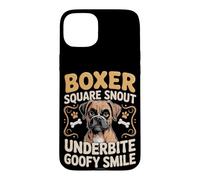 Boxer Square Snout Underbite Goofy Smile Case for iPhone 15 Plus