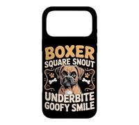 Boxer Square Snout Underbite Goofy Smile Case for iPhone 17 Pro Max