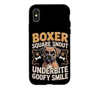 Boxer Square Snout Underbite Goofy Smile Case for iPhone X/XS