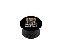 Boxer Square Snout Underbite Goofy Smile PopSockets Adhesive PopGrip