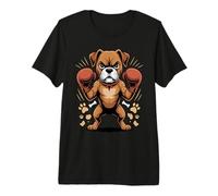 Boxer Stance Boxing Pose Silhouette Premium T-Shirt