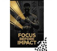 Boxer Taping Fists with Golden Light, Classic Jigsaw Puzzle, 1000 Pieces, 70x50cm/1000pcs