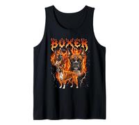 Boxer Vintage 80s 90s Heavy Metal Flames Tank Top