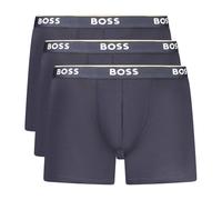Hugo Boss Men's Boxer Shorts 3-Pack – Stretch Cotton with Logos – Blue Small