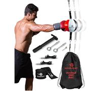 Boxerpoint Double End Bag for Boxing - Premium Punching Bag for Adults - Durable PU Leather Material & Adjustable Cords - Double End Bag Boxing Equipment for Training at Home & Gym (Sphere)