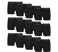 Boxers Classic Tight Cotton Boxers Multipack Seamless Cotton Breathable Anti Chafing Soft Elasticated Elastane Comfortable 12-Pack UOMO Light Weight Pants Collection - Black, 3XL Plus Size
