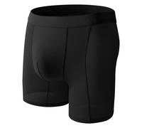 Boxers For Men Loose Fit,Men's underwear for daily wear with breathable ice silk fabric quick drying sports briefs for versatile comfort and all-season support on platform UK (Black, M)