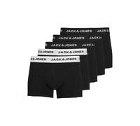 Jack & Jones Boxer Shorts Essential Trunks, 5-Pack, Logo Printed Solid Black, Size M
