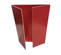 Boxes & Board Coloured Trifold Foam Board A1 Folds to A2 - Display Presentation Board for School, Science Projects, Exhibitions - (Choose Colours & Quantity) (Red, 2, Units)