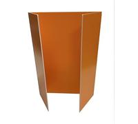 Boxes & Board Coloured Trifold Foam Board A1 Folds to A2 - Display Presentation Board for School, Science Projects, Exhibitions - (Choose Colours & Quantity) (Orange, 10, Units)