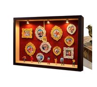 Boxes | Collection Decoration Box with Light for Home | Shadow Type Frame Kit for Miniature Museum | Gift for Women Teenagers Birthday Christmas Valentine's Day Dice