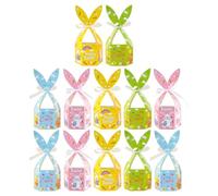 Boxes for Cookies | Bunny Easter Candy Boxes with Ribbon | Bunny Ears Container for Cake Pastry Cookie Candy Easter Spring Party