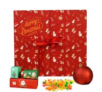 Boxes - Paper 33 x 8 x 30 cm | Christmas Countdown | Candy Box | DIY Gift Boxes for Children, Families, Parties and Home Decoration