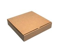 Boxes2Go 20 INCH Plain Brown Cardboard Pizza Boxes - Ideal For Takeaway Pizza Box, Strong Postage Boxes *Made in Britain* (Pack of 10)