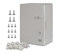 BOXEXPERT ABS plastic housing Fleet control cabinet IP65 grey/transparent (ABS, 350x250x150mm grey)