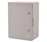 BOXEXPERT ABS plastic housing Fleet control cabinet IP65 grey/transparent (ABS, 400x300x170mm grey)