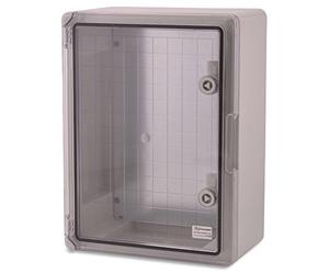 BOXEXPERT ABS plastic housing Fleet control cabinet IP65 grey/transparent (ABS, 400x300x170mm with transparent door)