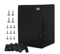 BOXEXPERT® Distribution Box Outdoor Waterproof [ABS Plastic IP65 Housing] Black (Fleet Series) 400 x 300 x 220 mm | Exterior Control Cabinet | Wall Cabinet | Industrial Housing | Empty Housing