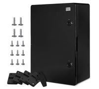 BOXEXPERT® Distribution Box Outdoor Waterproof [ABS Plastic IP65 Housing] Black (Fleet Series) 500 x 350 x 190 mm | Exterior Control Cabinet | Wall Cabinet | Industrial Housing | Empty Housing