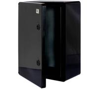 Wall Cabinet Cabinet Cabinet IP65 Industrial Housing Empty Housing ABS Plastic Empty Cabinet Mounting Plate Locking BOXEXPERT Series Fleet Various Sizes Black Door