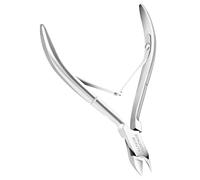 Beautizon Stainless Steel Cuticle Trimmer - Professional Nail Nipper with Double Spring - Ideal Nail Care Tool for Home, Spa, Salon