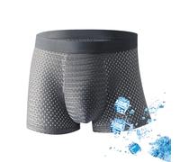 BoxHero™ Fibre Boxer Shorts, Boxhero Bamboo Fiber Boxer Briefs, Box Hero Underwear, For All-Day Comfort (Grey,2XL)