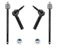 BOXI 4pcs Front Inner & Outer Tie Rod Ends for Chrysler Town & Country 2001-2007 / Voyager 2001-2007 / Grand Voyager 2001-2002 / for Dodge Caravan 2001-2007 / Grand Caravan 2001-2007 | EV405 ES3537
