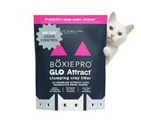 Boxie Glo Clumping Clay Cat Litter, 16lb, Multi Cat, Superior Odor Control, Low Tracking, Dust Free