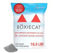 Boxiecat Air Lightweight Premium Clumping Cat Litter -Extra Strength- Scent Free- 16.5 lb- Plant-Based Formula- Stays Ultra Clean, Probiotic Powered Odor Control, 99.9% Dust Free