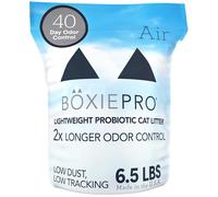 BoxiePro Air Lightweight, Deep Clean, Scent Free, Hard Clumping Cat Litter - Plant-Based Formula - Cleaner Home - Ultra Clean Litter Box, Probiotic Powered Odor Control, 99.9% Dust Free