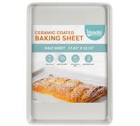 Boxiki Kitchen Non-Stick Ceramic Baking Sheet - Slick & Non-Toxic Ceramic Coating, PTFE & PFOA Free Cookie Sheet Pan - Perfect for Baking, Roasting, and More. (Half Sheet Pan)