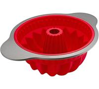 Boxiki Kitchen Premium Non-Stick Silicone Fluted Ring Cake Tin - Heavy-Duty Steel Frame, BPA & PFOA Free - Durable Cake Tin for Baking - No Warping, No Shape Loss