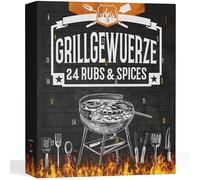 BOXILAND® BIO BBQ Advent Calendar 2025 - 24 Premium Spices for Grill Enthusiasts | Elegant Christmas Calendar for Men, Barbecue Fans & Connoisseurs
