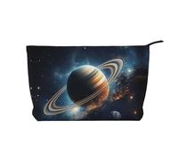 BOXILTD A playful little cat Makeup Bag - Soft Travel Makeup Bag, Compact Cosmetic Case with Zipper Closure Ideal for Essentials, Rotating Jupiter, One Size