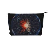 BOXILTD A playful little cat Makeup Bag - Soft Travel Makeup Bag, Compact Cosmetic Case with Zipper Closure Ideal for Essentials, Rotating Light Spot, One Size