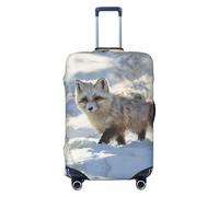BOXILTD arctic Fox Travel Luggage Cover Protector - Suitcase Cover Protector Fit 18-32 Inch Luggage, Black, purple, red, Black, L