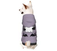 BOXILTD Bat Wisp Print Halloween Pet Hoodie, Hooded Sweatshirt | Craft A Playful Halloween Look For Your Pup To Grab Attention At Halloween Events And Daily Walks