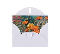 BOXILTD Blooming flowers Greeting Cards - Christmas Cards，Birthday Cards and Thank You Cards with Envelopes for All Occasion