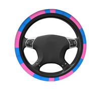 BOXILTD Blue Pink Realm Print Custom Thin Steering Wheel Cover | Refresh Your Car Interior With Custom Printed Art, Boost Driving Touch And Guard Original