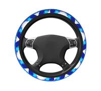 BOXILTD Blue Rhyme Print Custom Thin Steering Wheel Cover | Refresh Your Car Interior With Custom Printed Art, Boost Driving Touch And Guard Original