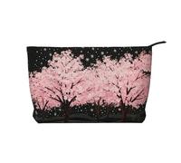 BOXILTD Bohemian pattern Makeup Bag - Soft Travel Makeup Bag, Compact Cosmetic Case with Zipper Closure Ideal for Essentials, Blossom Trees, One Size