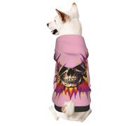 BOXILTD Burst Cranium Print Halloween Pet Hoodie, Hooded Sweatshirt | Craft A Playful Halloween Look For Your Pup To Grab Attention At Halloween Events And Daily Walks