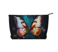 BOXILTD Cute giant panda Makeup Bag - Soft Travel Makeup Bag, Compact Cosmetic Case with Zipper Closure Ideal for Essentials, Beautiful Butterfly, One Size