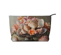 BOXILTD Cute giant panda Makeup Bag - Soft Travel Makeup Bag, Compact Cosmetic Case with Zipper Closure Ideal for Essentials, Beautiful Seashells, One Size