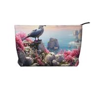 BOXILTD Cute giant panda Makeup Bag - Soft Travel Makeup Bag, Compact Cosmetic Case with Zipper Closure Ideal for Essentials, Birds On The Stone, One Size