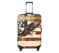 BOXILTD Eagle spreading its wings Travel Luggage Cover Protector - Suitcase Cover Protector Fit 18-32 Inch Luggage, Black, purple, red, Black, M