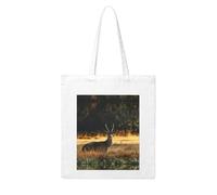 BOXILTD Enchanting fireworks Canvas Tote Bag - Reusable and Fashionable Canvas Tote Bag,Perfect for Daily Use, Elk in the Meadow, One Size